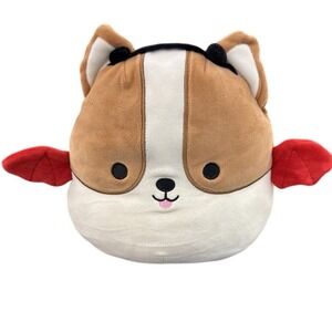 Squishmallows 12" inch Corgi Reginald Bat Dog Plush 2021 Halloween